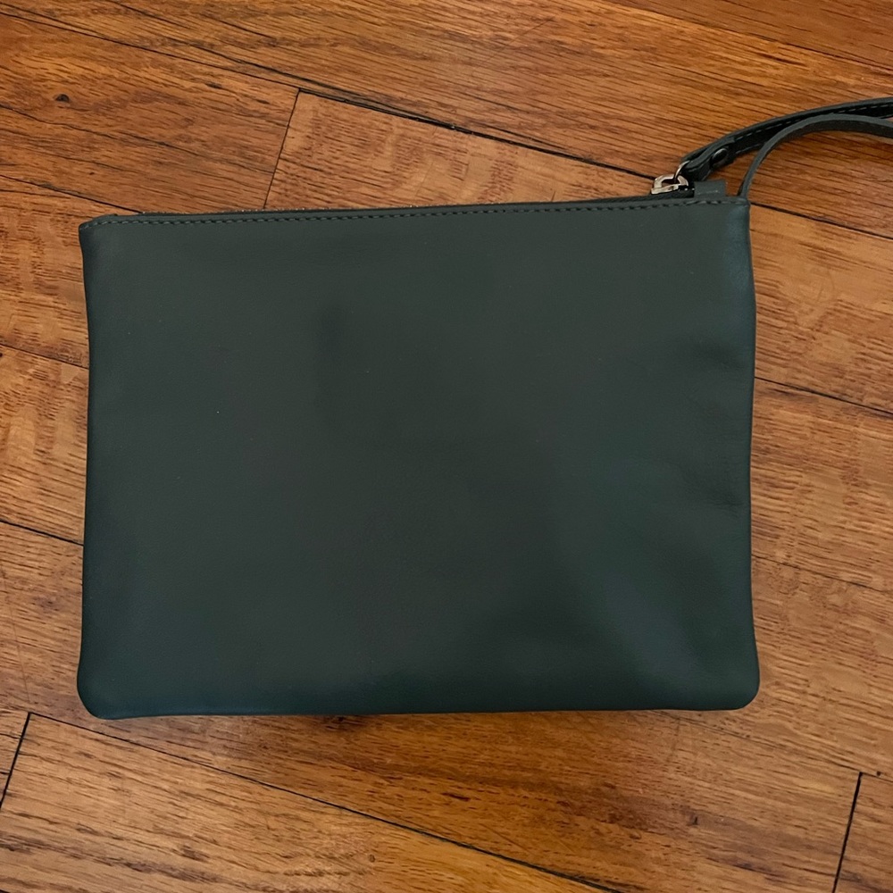 Eileen Fischer Dark Green Clutch